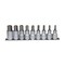 Teng Tools M1212 - 9 Piece 1/2" Drive Metric Hex Bit Socket Set M1212 - alternate 1